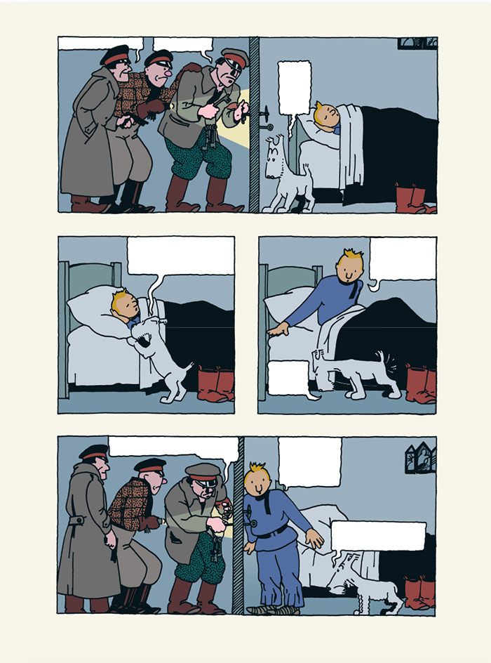 "Tintin in the Land of the Soviets" at the GALERIE TINTIN©HERGE
