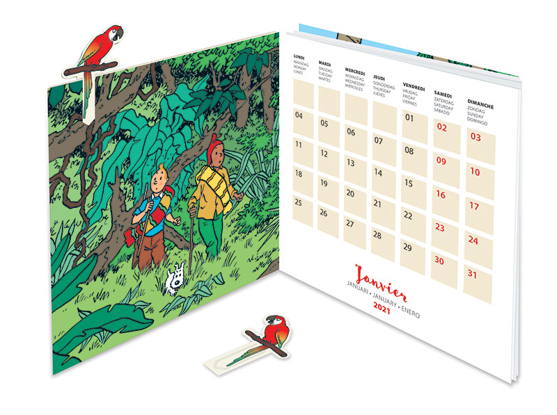 The New Tintin Calendar 2021